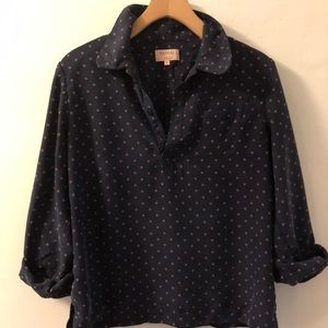 APC Madras, silk polka dot blouse